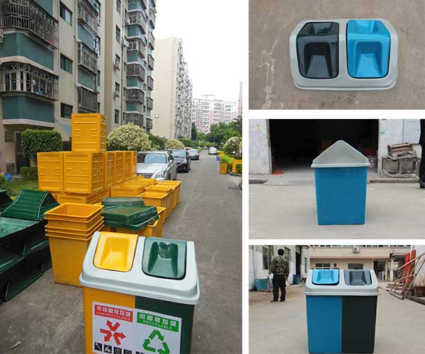 采購玻璃鋼戶外垃圾桶，認準欣方圳垃圾桶廠家