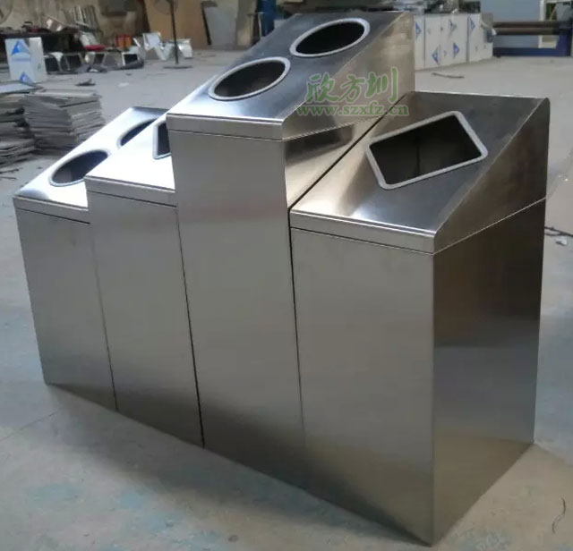 江西南昌商場(chǎng)不銹鋼分類環(huán)?；厥胀靶婪桔诠S生產(chǎn)圖