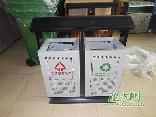 貴陽物業(yè)戶外鋼板沖孔垃圾桶，客戶的二次選擇。