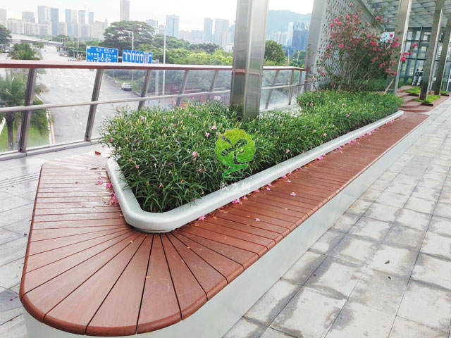 不銹鋼花池坐凳美化深圳前?？缃止珗@G9天橋城市戶外景觀