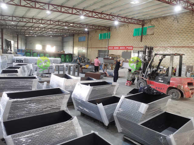 濱海廊橋不銹鋼花箱座椅城市戶(hù)外景觀家具