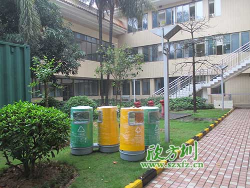 韶關物業(yè)分類玻璃鋼垃圾桶，提升社區(qū)好環(huán)境。