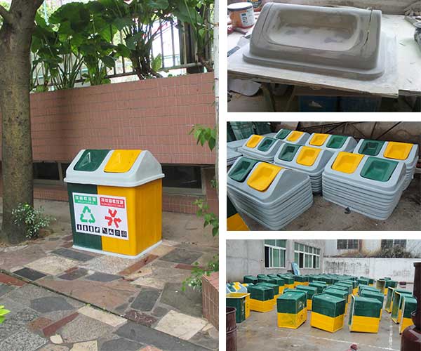  采購玻璃鋼戶外垃圾桶，認準欣方圳垃圾桶廠家