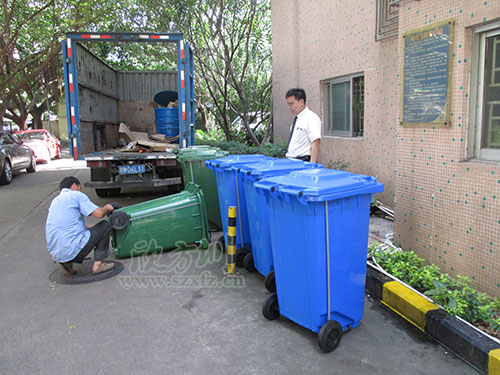 新增塑料分類垃圾桶！牛市東西路“美顏”